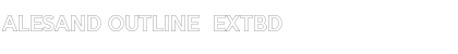 Alesand Outline  ExtBd Regular Font Title Preview