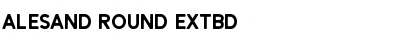 Alesand Round ExtBd Regular Font Title Preview
