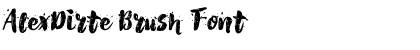 AlexDirte Brush Font Regular Font Title Preview