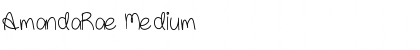AmandaRae Medium Font Title Preview