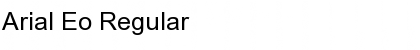 Arial Eo Regular Font Title Preview