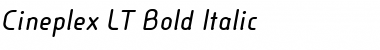 Cineplex LT Bold Italic Font Title Preview
