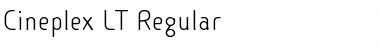 Cineplex LT Regular Font Title Preview