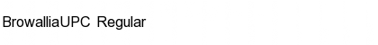BrowalliaUPC Regular Font Title Preview