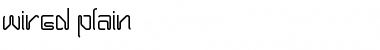 Wired Plain Font Title Preview