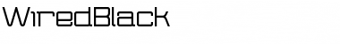 Wired Black Font Title Preview