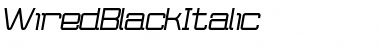 Wired Black Font Title Preview