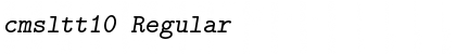 cmsltt10 Regular Font Title Preview