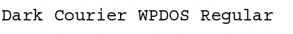 Dark Courier WPDOS Regular Font Title Preview