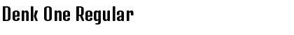 Denk One Regular Font Title Preview