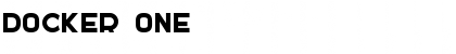 DOCKER ONE Font Title Preview