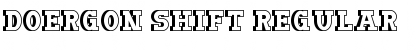 Doergon Shift Regular Font Title Preview