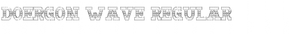 Doergon Wave Regular Font Title Preview