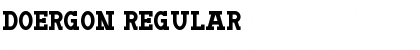 Doergon Regular Font Title Preview