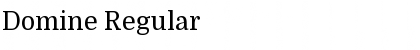 Domine Regular Font Title Preview