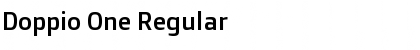 Doppio One Regular Font Title Preview