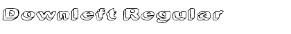 Downleft Regular Font Title Preview