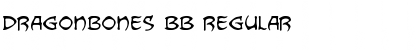 Dragonbones BB Regular Font Title Preview