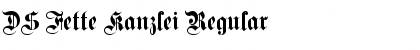 DS Fette Kanzlei Regular Font Title Preview