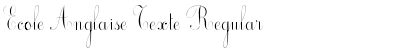 Ecole Anglaise Texte Regular Font Title Preview