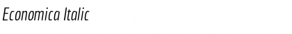 Economica Italic Font Title Preview