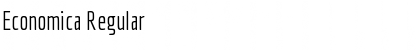 Economica Regular Font Title Preview