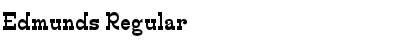 Edmunds Regular Font Title Preview
