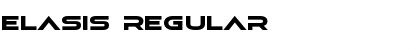 elasis Regular Font Title Preview