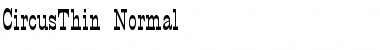 CircusThin Normal Font Title Preview