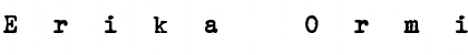 Erika Ormig Regular Font Title Preview