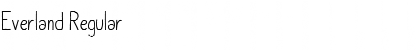 Everland Regular Font Title Preview