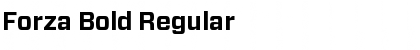 Forza Bold Regular Font Title Preview