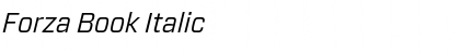 Forza Book Italic Font Title Preview