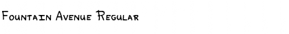 Fountain Avenue Regular Font Title Preview