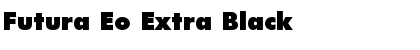 Futura Eo Extra Black Font Title Preview