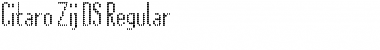 Citaro Zij DS Regular Font Title Preview