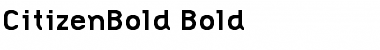 CitizenBold Bold Font Title Preview