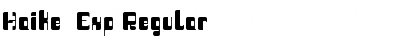 Haike  Exp Regular Font Title Preview