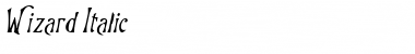 Wizard Italic Font Title Preview