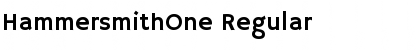 HammersmithOne Regular Font Title Preview