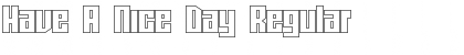Have A Nice Day Regular Font Title Preview