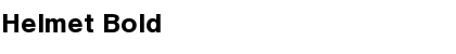 Helmet Bold Font Title Preview
