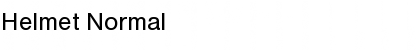 Helmet Normal Font Title Preview
