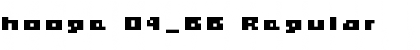 hooge 04_66 Regular Font Title Preview