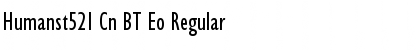 Humanst521 Cn BT Eo Regular Font Title Preview