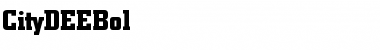 CityDEEBol Regular Font Title Preview