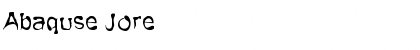 Abaquse Jore Regular Font Title Preview