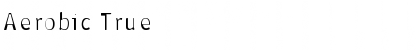 Aerobic True Regular Font Title Preview