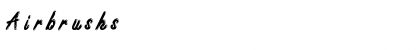 Airbrushs Regular Font Title Preview