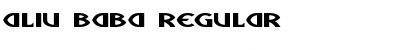 Aliu Baba Regular Font Title Preview